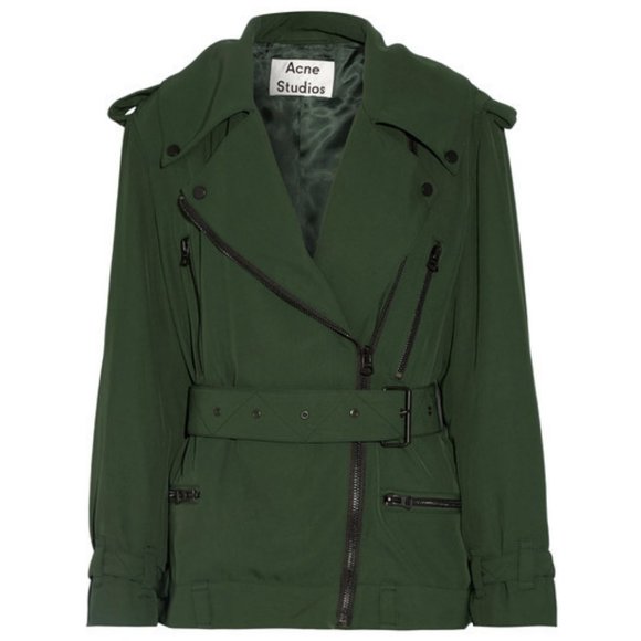 Acne Studios Lilja Belted Moto Jacket